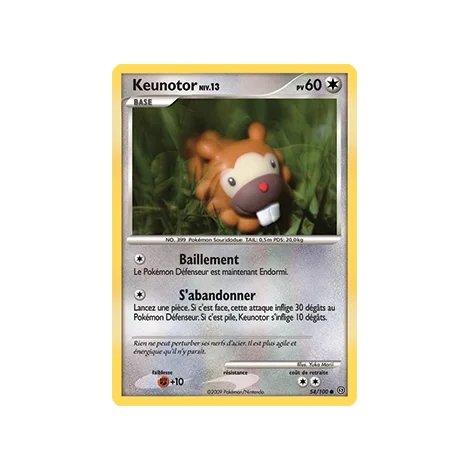 Keunotor 54/100 : Joyau Commune (Brillante) de l'extension Pokémon Diamant & Perle Tempête