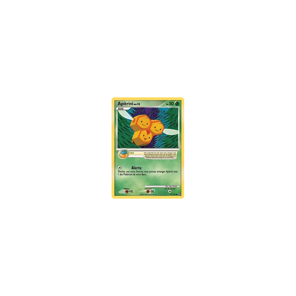 Carte Apitrini - Commune (Brillante) de Pokémon Diamant & Perle Tempête 57/100