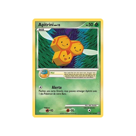 Carte Apitrini - Commune (Brillante) de Pokémon Diamant & Perle Tempête 57/100