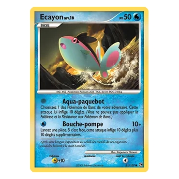 Découvrez Ecayon, carte Commune (Brillante) de la série Diamant & Perle Tempête