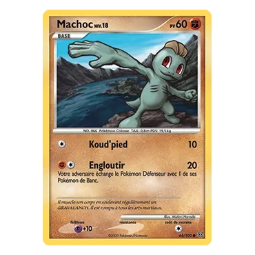 Découvrez Machoc, carte Commune (Brillante) de la série Diamant & Perle Tempête