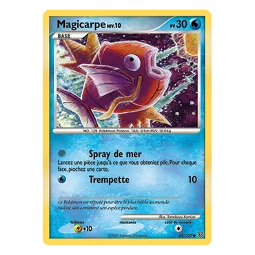 Découvrez Magicarpe, carte Commune (Brillante) de la série Diamant & Perle Tempête