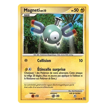 Carte Magneti - Commune (Brillante) de Pokémon Diamant & Perle Tempête 67/100