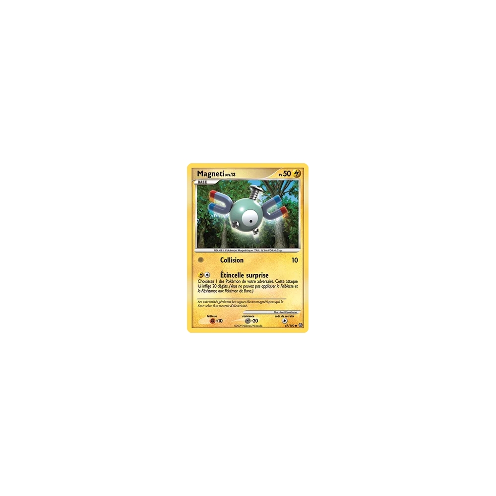 Carte Magneti - Commune (Brillante) de Pokémon Diamant & Perle Tempête 67/100