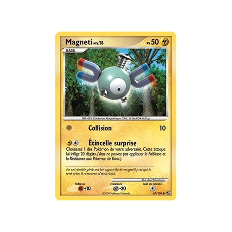 Carte Magneti - Commune (Brillante) de Pokémon Diamant & Perle Tempête 67/100