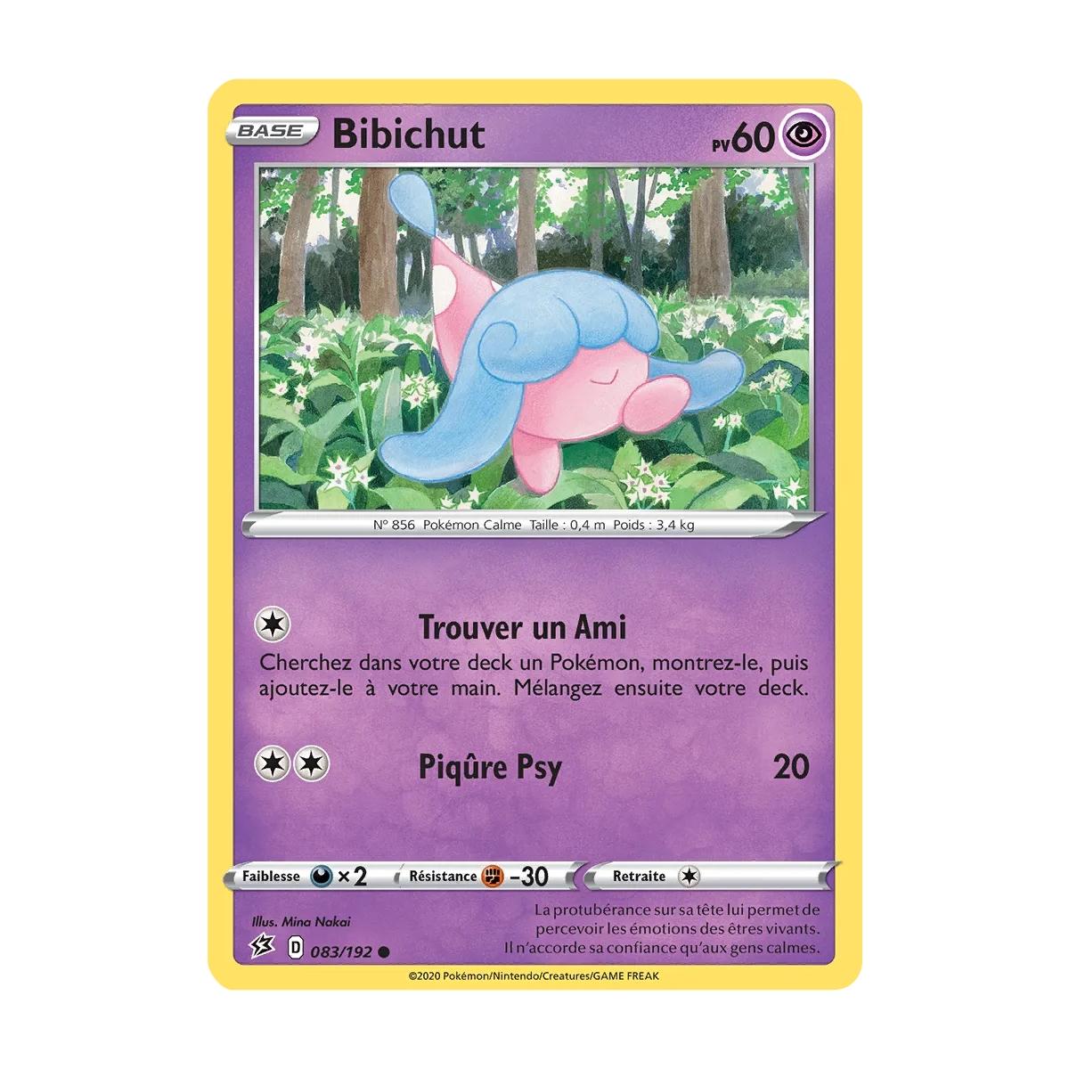 Bibichut 083/192 : Joyau Commune (Brillante) de l'extension Pokémon Épée et Bouclier Clash des Rebelles