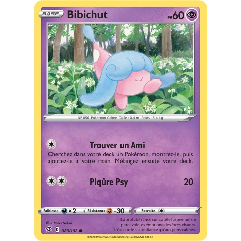 Bibichut 083/192 : Joyau Commune (Brillante) de l'extension Pokémon Épée et Bouclier Clash des Rebelles