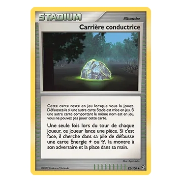 Découvrez Carrière conductrice, carte Peu commune (Brillante) de la série Diamant & Perle Tempête