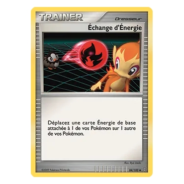 Carte Échange d'Énergie - Peu commune (Brillante) de Pokémon Diamant & Perle Tempête 84/100
