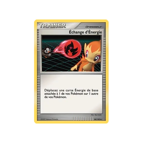 Carte Échange d'Énergie - Peu commune (Brillante) de Pokémon Diamant & Perle Tempête 84/100