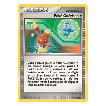 Carte Poké Guérison + - Peu commune (Brillante) de Pokémon Diamant & Perle Tempête 90/100