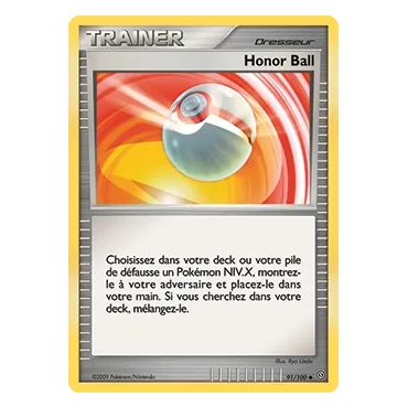 Honor Ball 91/100 : Joyau Peu commune (Brillante) de l'extension Pokémon Diamant & Perle Tempête