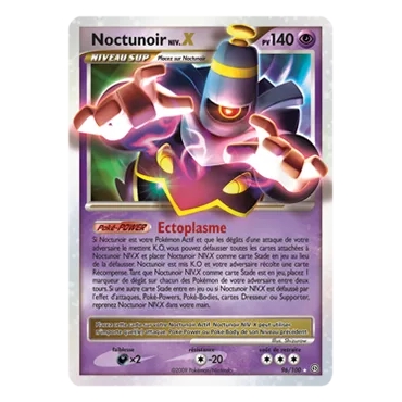 Découvrez Noctunoir NIV.X, carte Holographique rare NIV.X de la série Diamant & Perle Tempête