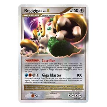 Découvrez Regigigas NIV.X, carte Holographique rare NIV.X de la série Diamant & Perle Tempête