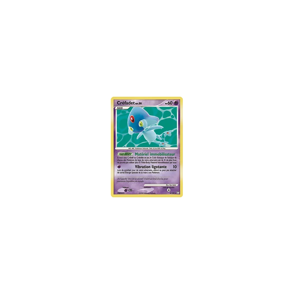 Créfadet 4/123 : Joyau Holographique rare de l'extension Pokémon Diamant & Perle Trésors Mystérieux