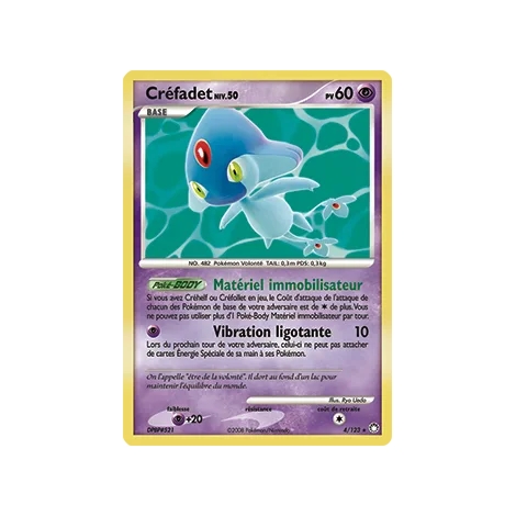 Créfadet 4/123 : Joyau Holographique rare de l'extension Pokémon Diamant & Perle Trésors Mystérieux