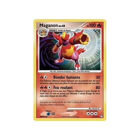 Maganon 12/123 : Joyau Holographique rare de l'extension Pokémon Diamant & Perle Trésors Mystérieux