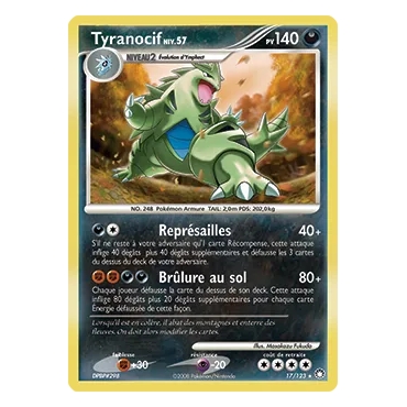 Carte Tyranocif - Holographique rare de Pokémon Diamant & Perle Trésors Mystérieux 17/123