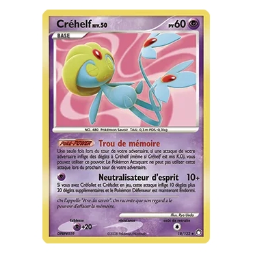 Découvrez Créhelf, carte Holographique rare de la série Diamant & Perle Trésors Mystérieux