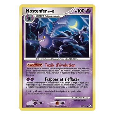 Découvrez Nostenfer, carte Rare (Brillante) de la série Diamant & Perle Trésors Mystérieux