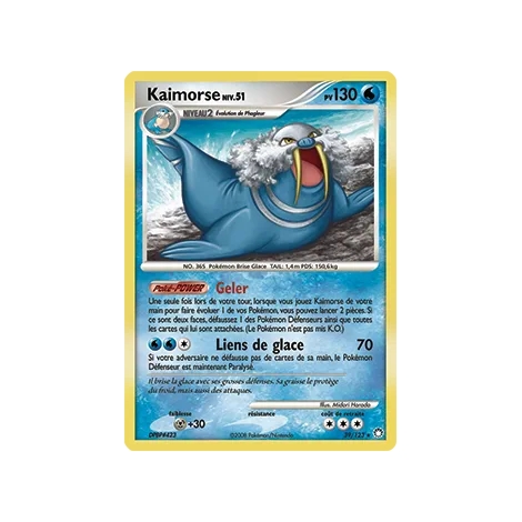 Kaimorse 39/123 : Joyau Rare (Brillante) de l'extension Pokémon Diamant & Perle Trésors Mystérieux