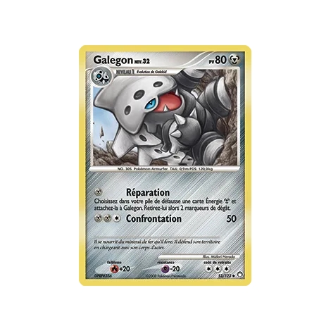 Galegon 53/123 : Joyau Peu commune (Brillante) de l'extension Pokémon Diamant & Perle Trésors Mystérieux