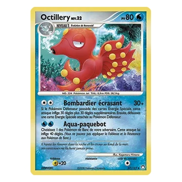 Carte Octillery - Peu commune (Brillante) de Pokémon Diamant & Perle Trésors Mystérieux 57/123