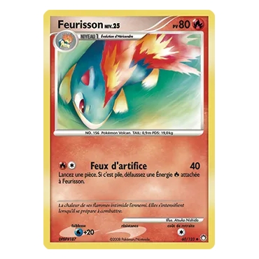 Découvrez Feurisson, carte Peu commune (Brillante) de la série Diamant & Perle Trésors Mystérieux