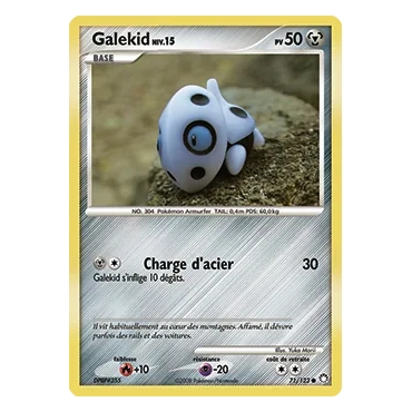 Découvrez Galekid, carte Commune (Brillante) de la série Diamant & Perle Trésors Mystérieux