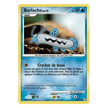 Découvrez Barloche, carte Commune (Brillante) de la série Diamant & Perle Trésors Mystérieux