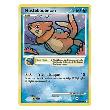 Mustébouée 75/123 : Joyau Commune (Brillante) de l'extension Pokémon Diamant & Perle Trésors Mystérieux