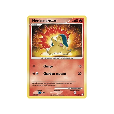 Carte Héricendre - Commune (Brillante) de Pokémon Diamant & Perle Trésors Mystérieux 79/123