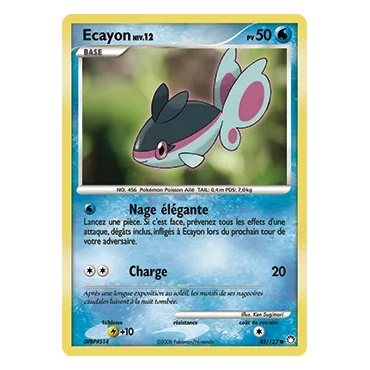 Ecayon 83/123 : Joyau Commune (Brillante) de l'extension Pokémon Diamant & Perle Trésors Mystérieux