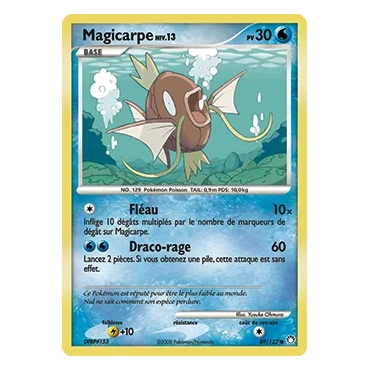 Carte Magicarpe - Commune (Brillante) de Pokémon Diamant & Perle Trésors Mystérieux 89/123