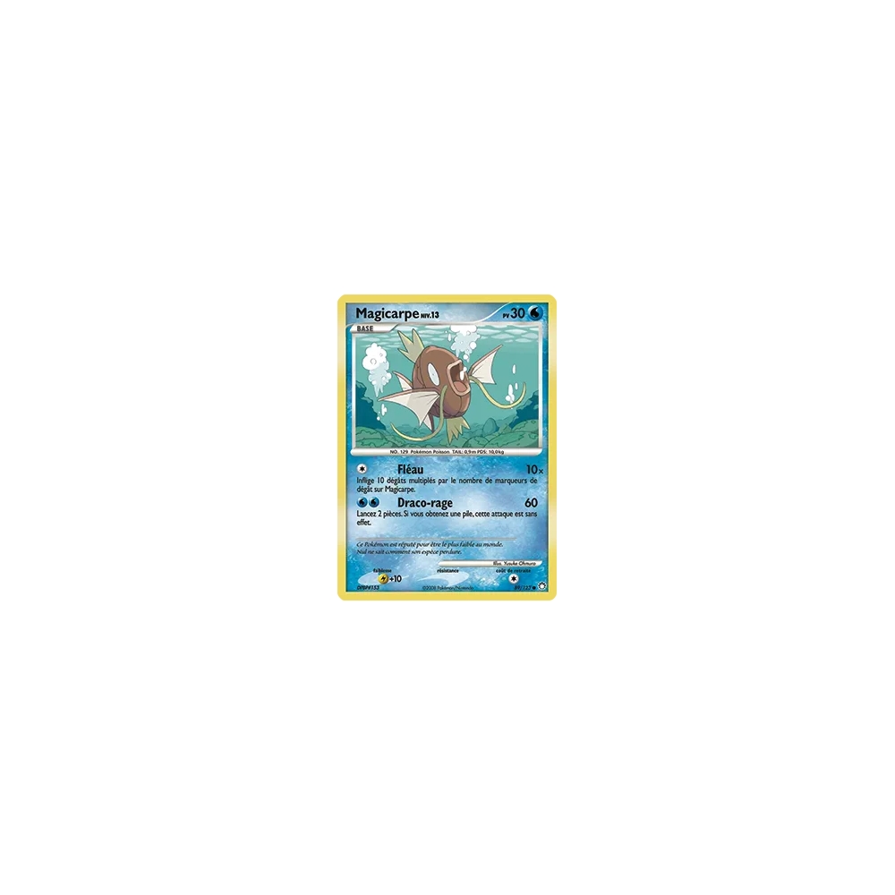 Carte Magicarpe - Commune (Brillante) de Pokémon Diamant & Perle Trésors Mystérieux 89/123