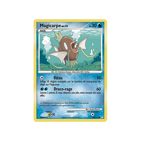 Carte Magicarpe - Commune (Brillante) de Pokémon Diamant & Perle Trésors Mystérieux 89/123