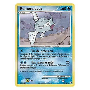 Carte Remoraid - Commune (Brillante) de Pokémon Diamant & Perle Trésors Mystérieux 95/123