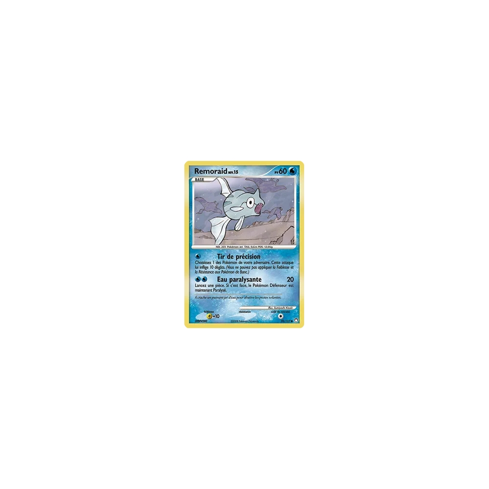 Carte Remoraid - Commune (Brillante) de Pokémon Diamant & Perle Trésors Mystérieux 95/123