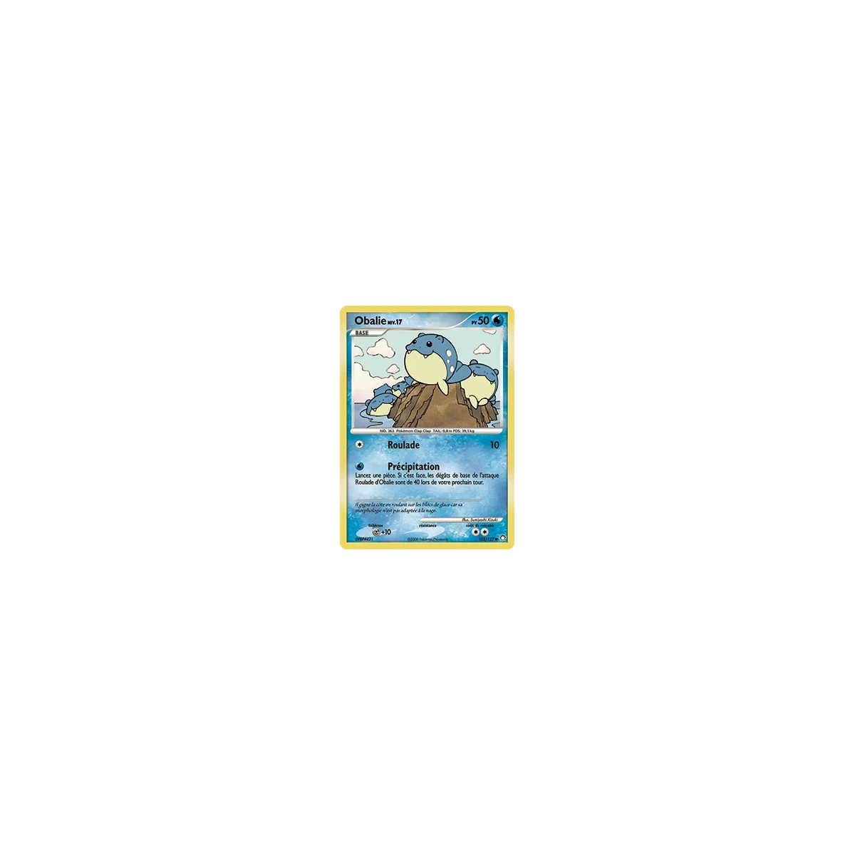 Carte Obalie - Commune (Brillante) de Pokémon Diamant & Perle Trésors Mystérieux 102/123