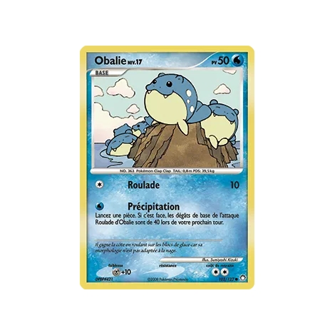 Carte Obalie - Commune (Brillante) de Pokémon Diamant & Perle Trésors Mystérieux 102/123