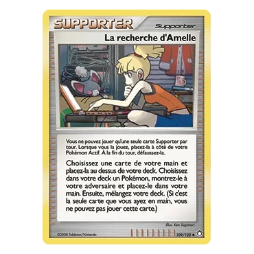 Carte La recherche d'Amelle - Peu commune (Brillante) de Pokémon Diamant & Perle Trésors Mystérieux 109/123