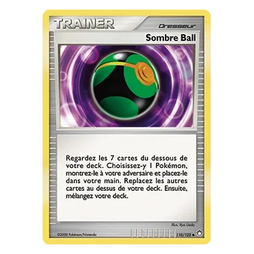 Carte Sombre Ball - Peu commune (Brillante) de Pokémon Diamant & Perle Trésors Mystérieux 110/123