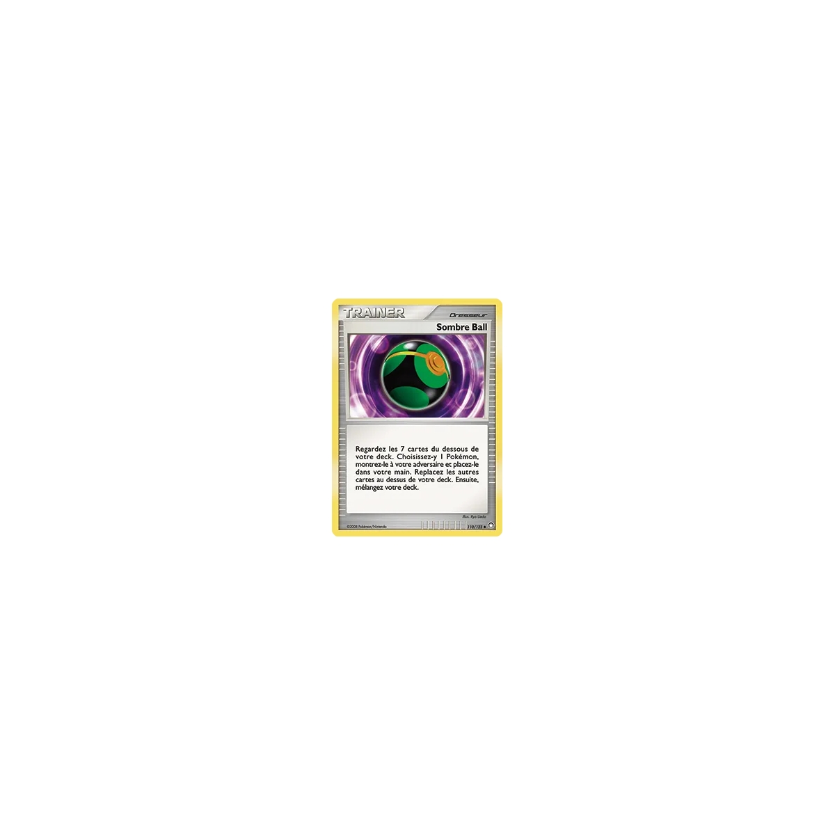 Carte Sombre Ball - Peu commune (Brillante) de Pokémon Diamant & Perle Trésors Mystérieux 110/123