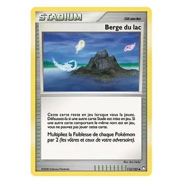 Carte Berge du lac - Peu commune (Brillante) de Pokémon Diamant & Perle Trésors Mystérieux 112/123