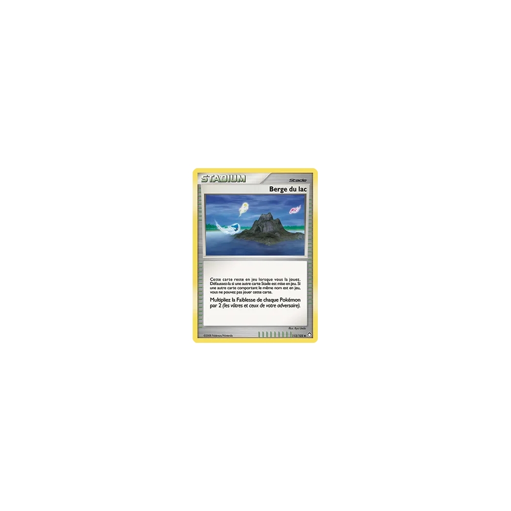 Carte Berge du lac - Peu commune (Brillante) de Pokémon Diamant & Perle Trésors Mystérieux 112/123