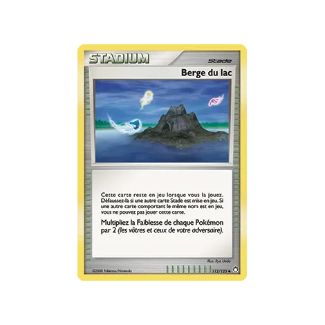 Carte Berge du lac - Peu commune (Brillante) de Pokémon Diamant & Perle Trésors Mystérieux 112/123