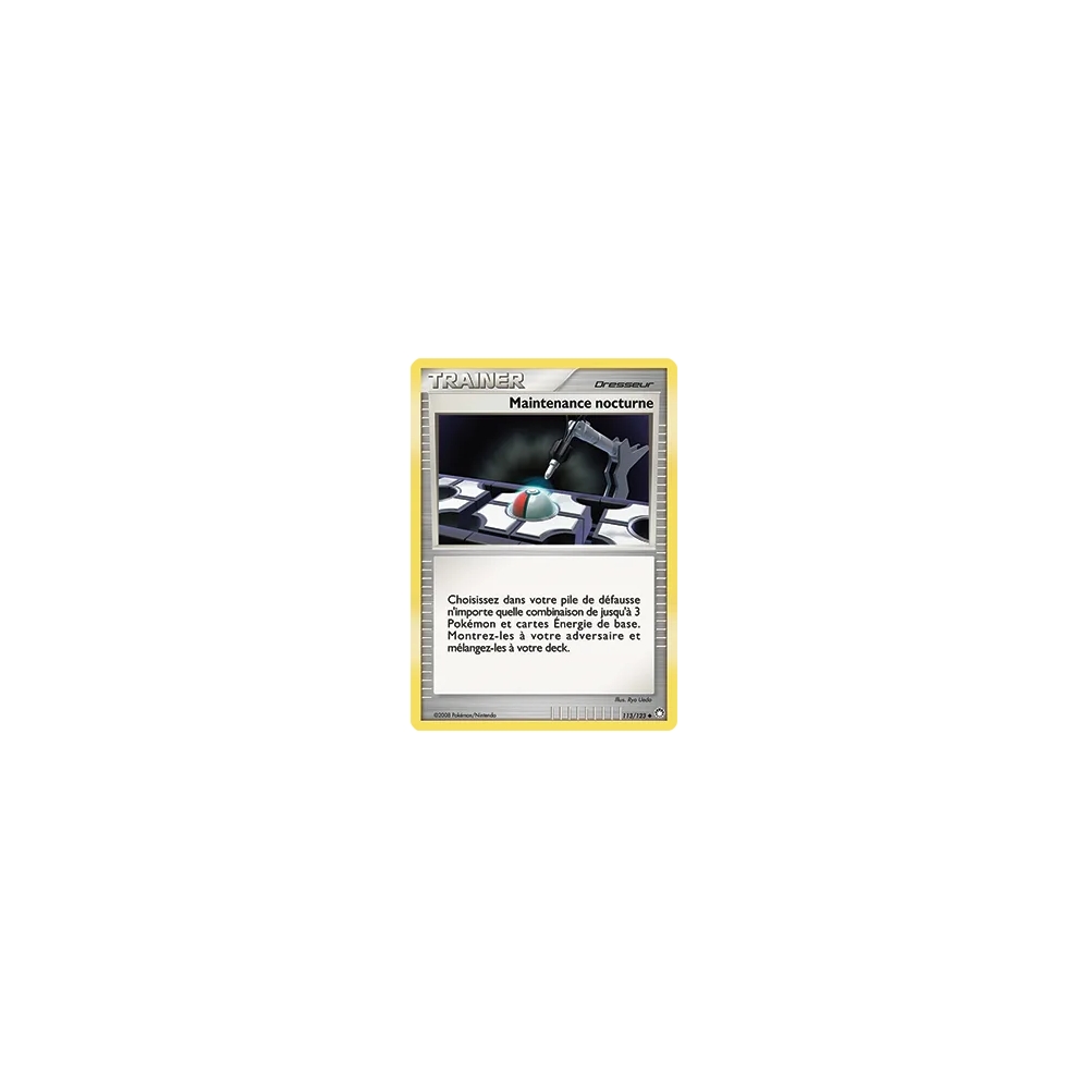 Maintenance nocturne 113/123 : Joyau Peu commune (Brillante) de l'extension Pokémon Diamant & Perle Trésors Mystérieux