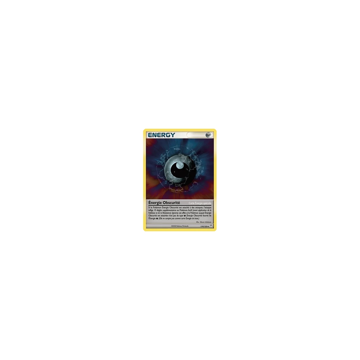Carte Énergie Obscurité - Peu commune (Brillante) de Pokémon Diamant & Perle Trésors Mystérieux 119/123