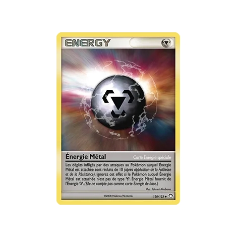 Énergie Métal 120/123 : Joyau Peu commune (Brillante) de l'extension Pokémon Diamant & Perle Trésors Mystérieux