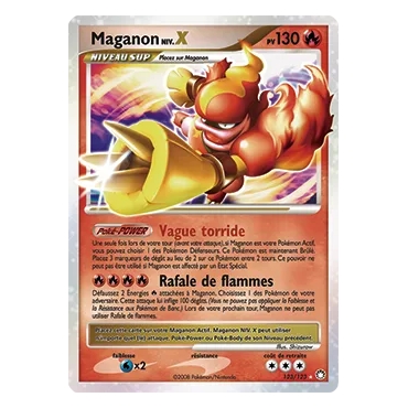 Carte Maganon NIV.X - Holographique rare NIV.X de Pokémon Diamant & Perle Trésors Mystérieux 123/123